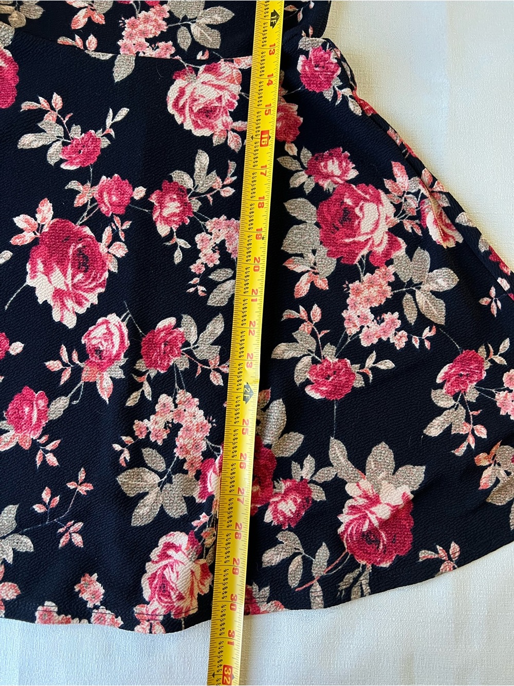 Vintage 90s Floral Mini Dress Charlotte Russe Made in USA - Picture 5 of 6